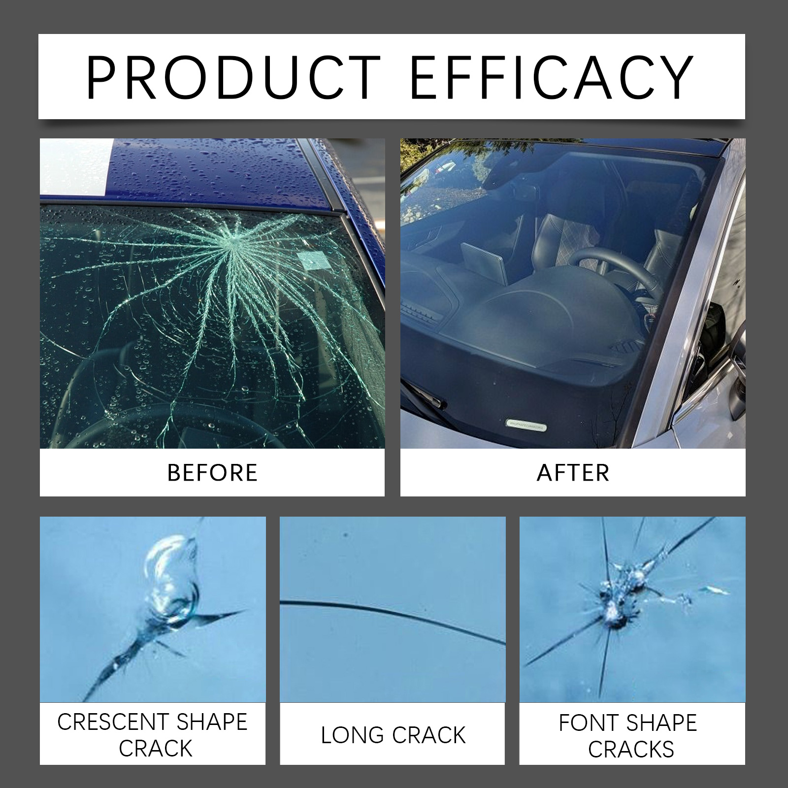 Car Windshield Crack Repair Re - Liquid Uv Glue Kit avis et prix