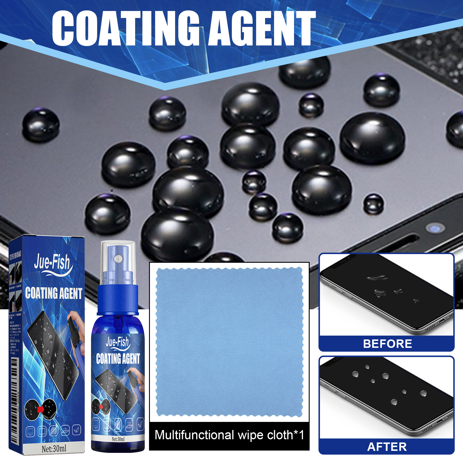 Screen Coating Agent, Smartpho - Oleophobic Coating Spray avis et prix