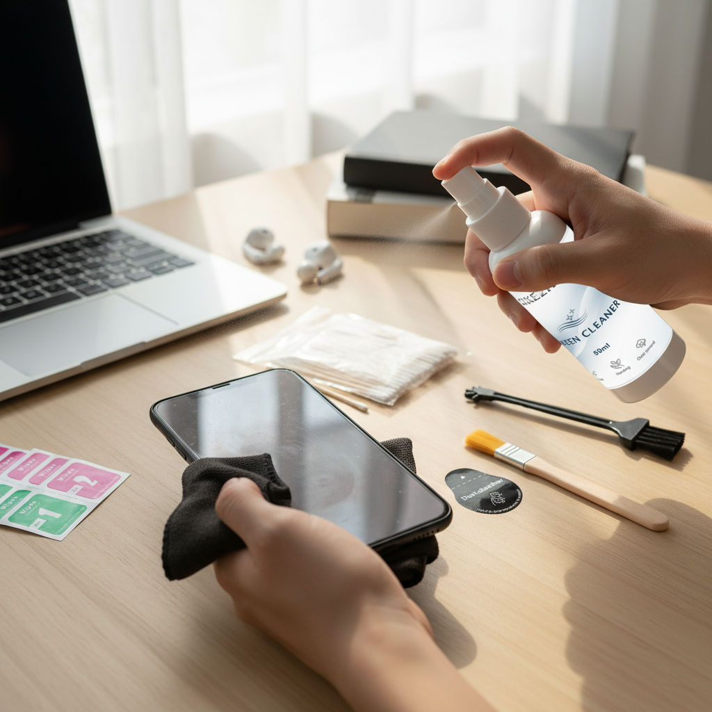 Phone & Tablet Screen Cleaning - Dust Removal Sticker avis et prix