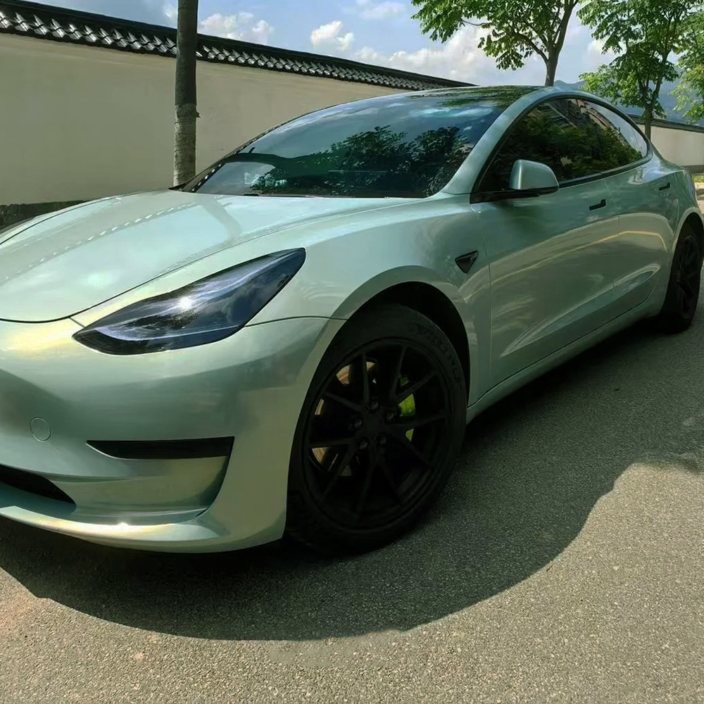 Car Vinyl Wrap Film Mica Green - Air Bubble Remover avis et prix