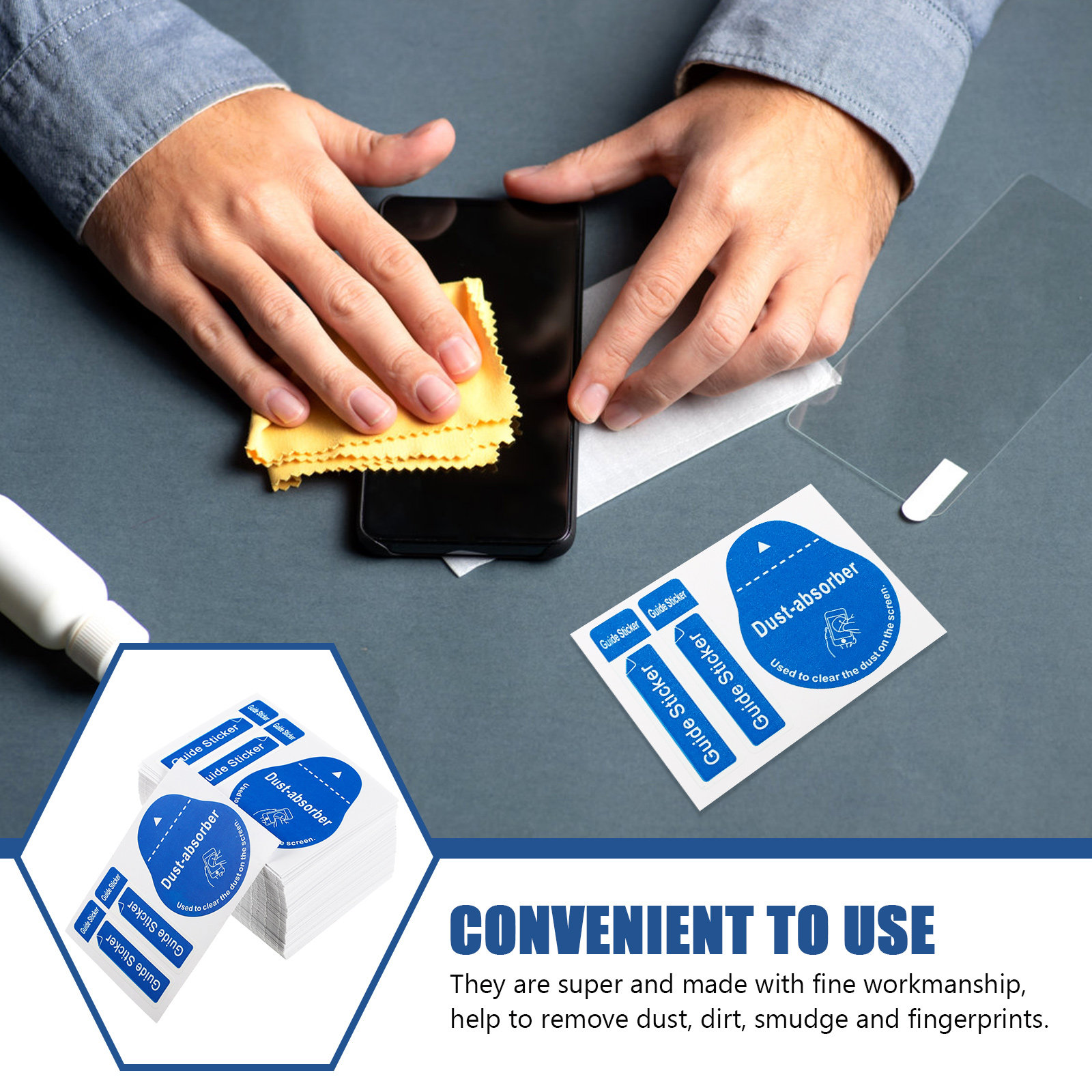 200pcs LCD Screen Dust Removal - Dust Removal Sticker avis et prix