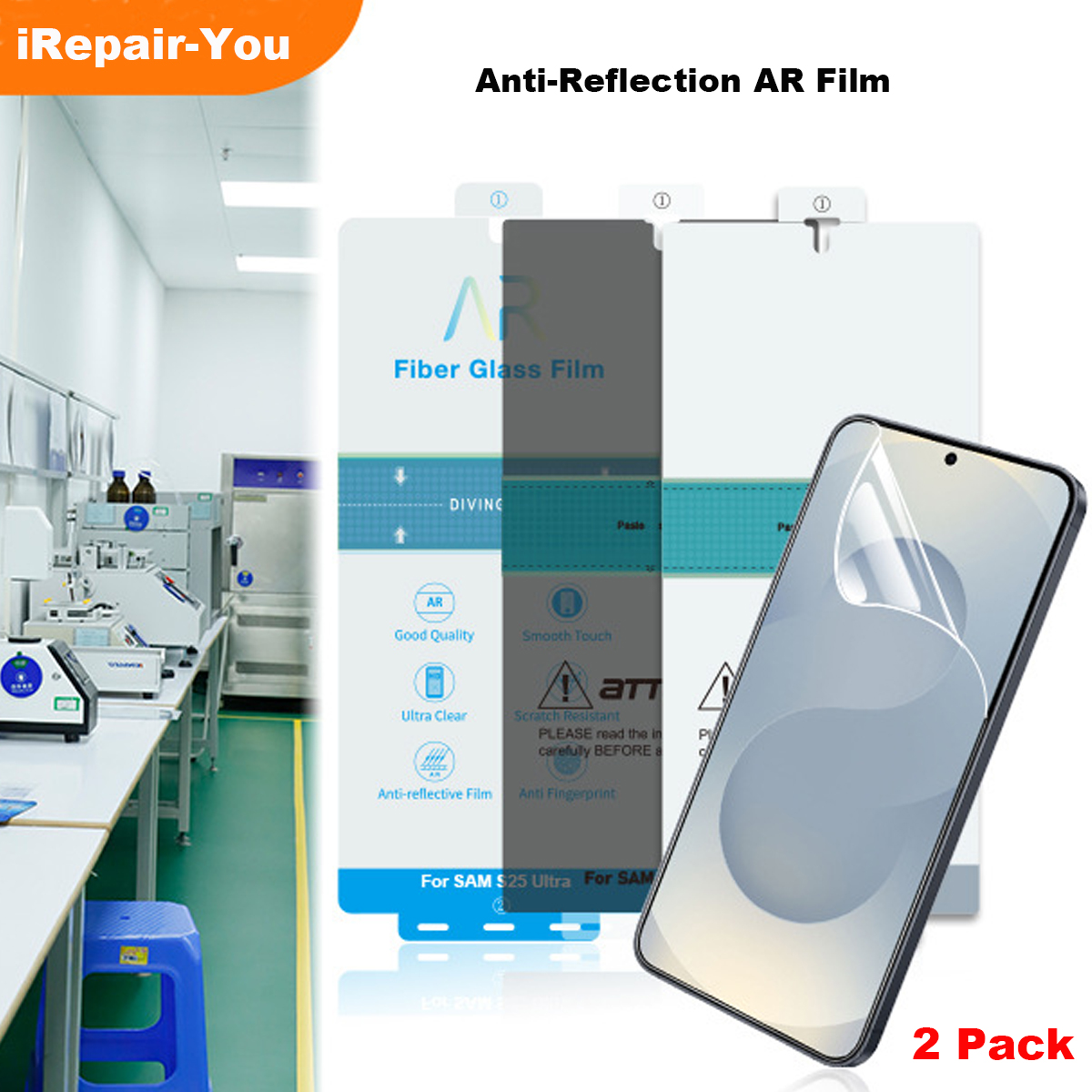 2 Pack Anti-Reflective AR Film - Screen Alignment Tool avis et prix