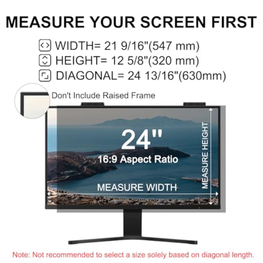 [2-Pack] 24 Inch Privacy Scree - Privacy Filter 2Pack avis et prix
