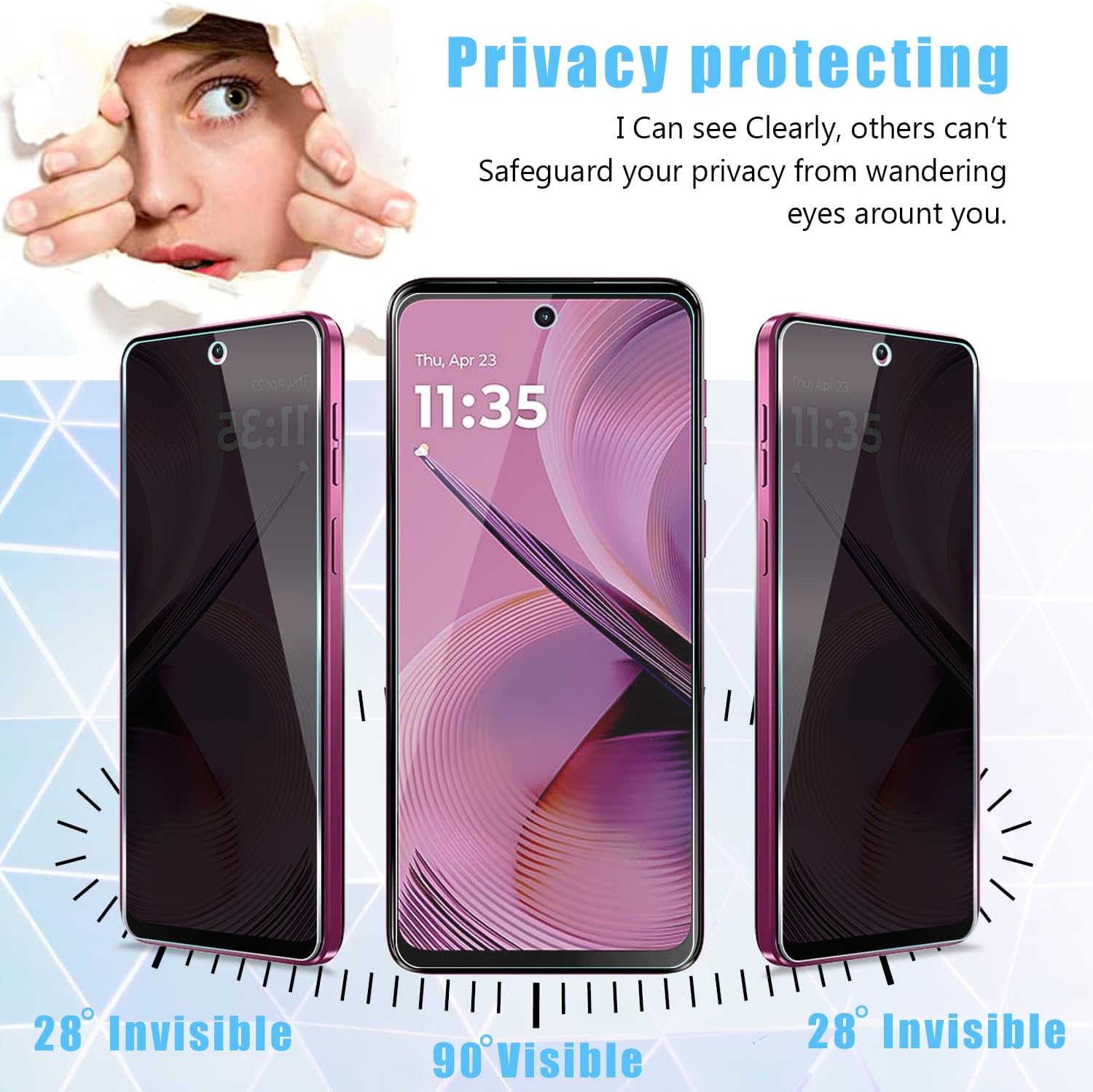 [2 Pack] For Honor 400 Lite/40 - Privacy Filter 2Pack avis et prix