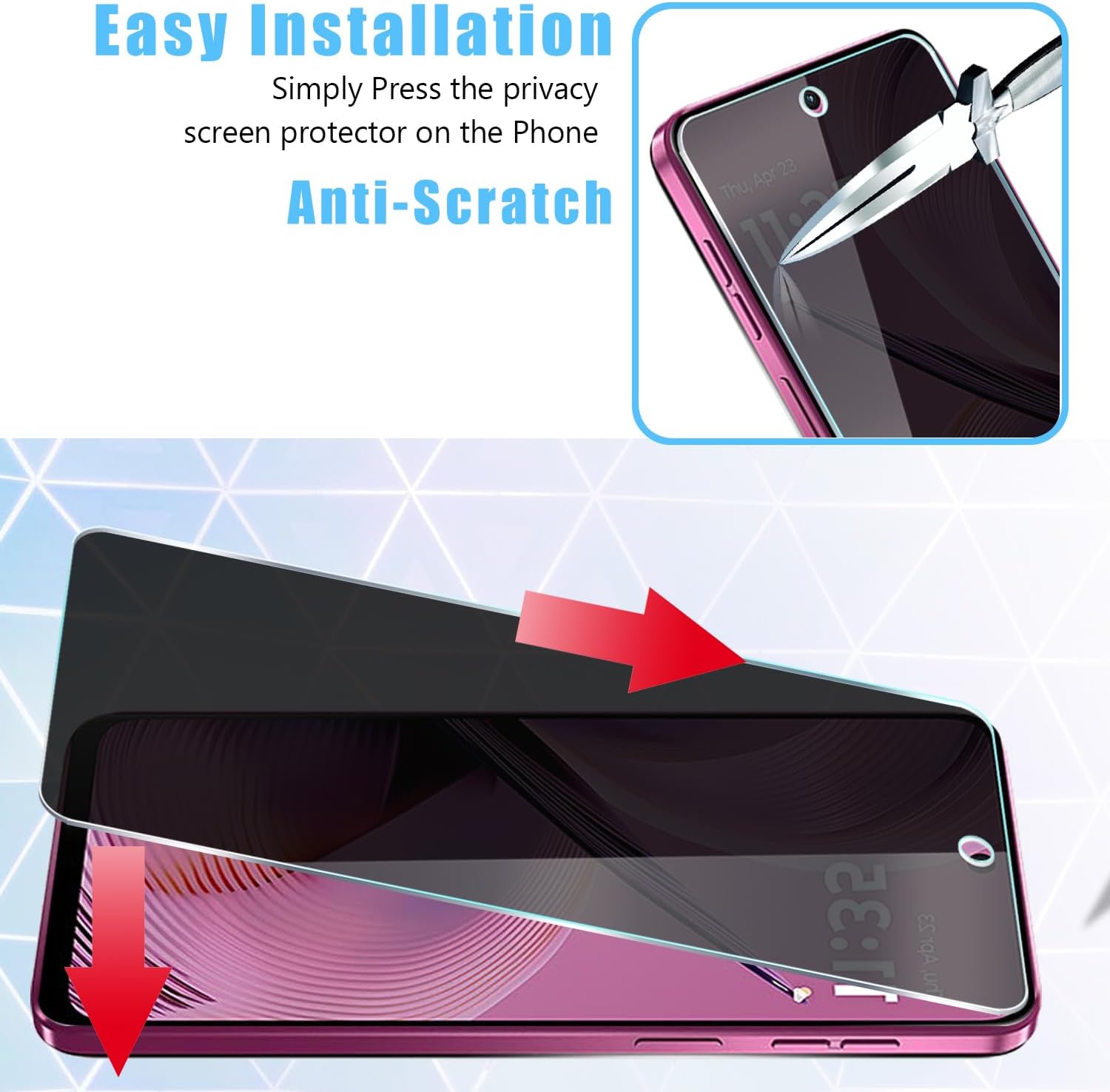 [2 Pack] For Honor 400 Lite/40 - Privacy Filter 2Pack avis et prix