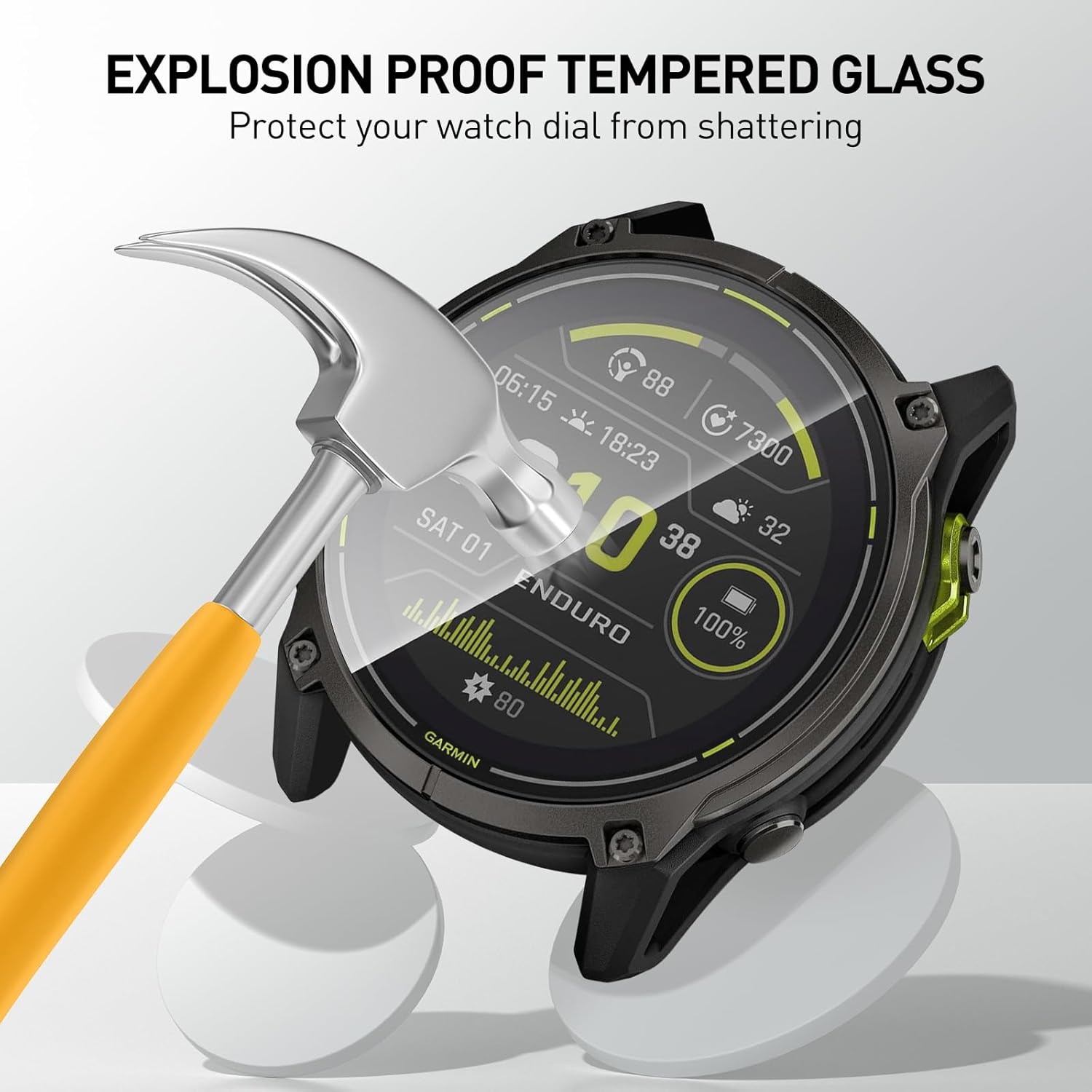 Tempered Glass Films For Garmi - Smartwatch Screen Film avis et prix