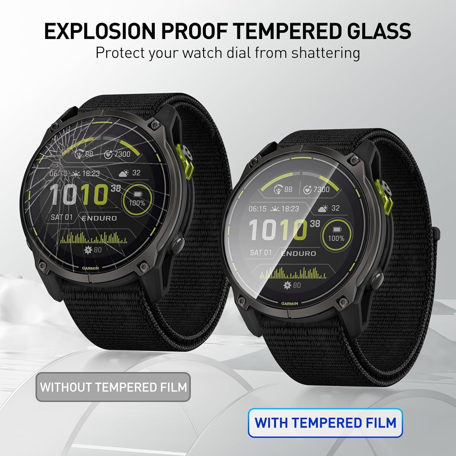 Tempered Glass Films For Garmi - Smartwatch Screen Film avis et prix
