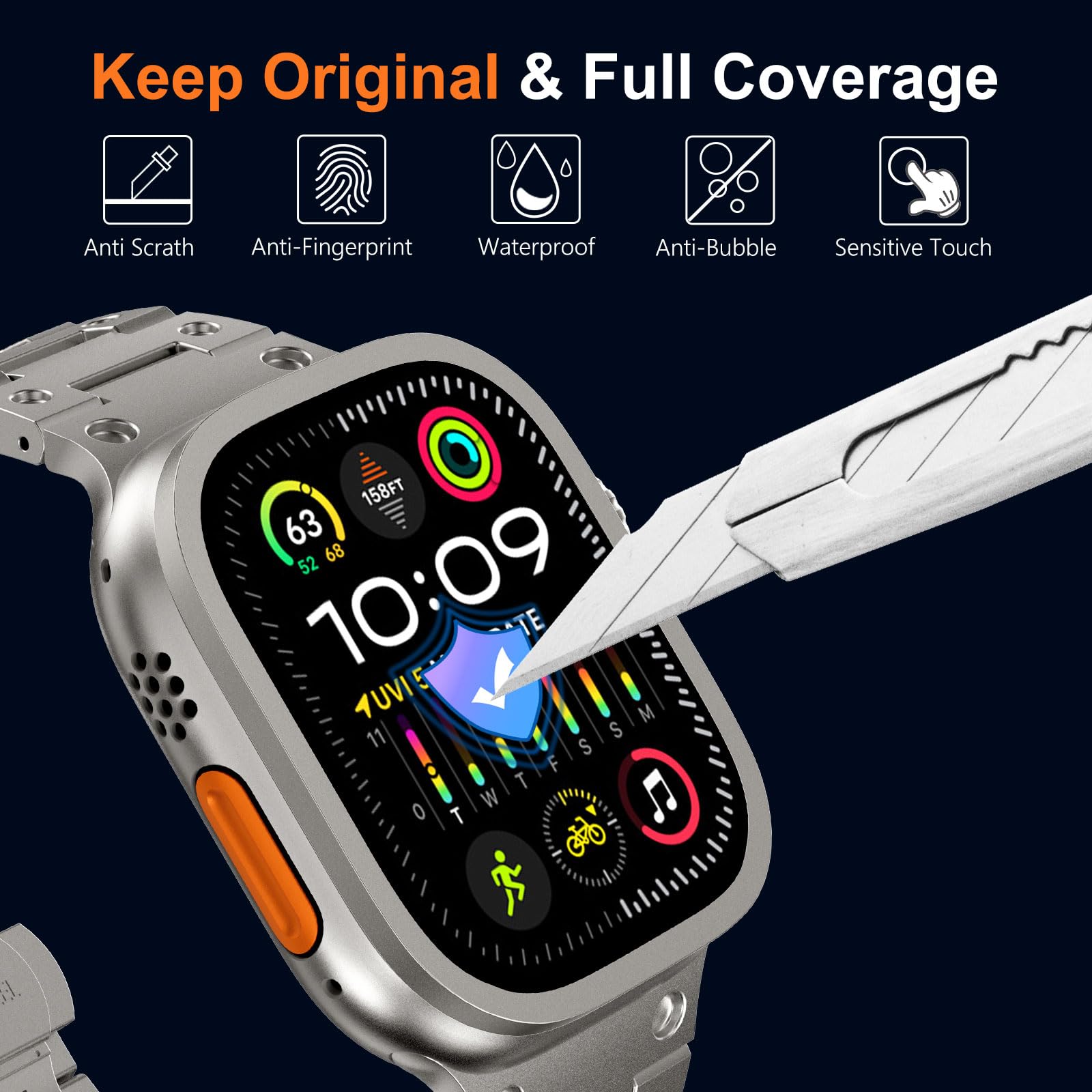 Tempered Glass for Apple Watch - Smartwatch Screen Film avis et prix