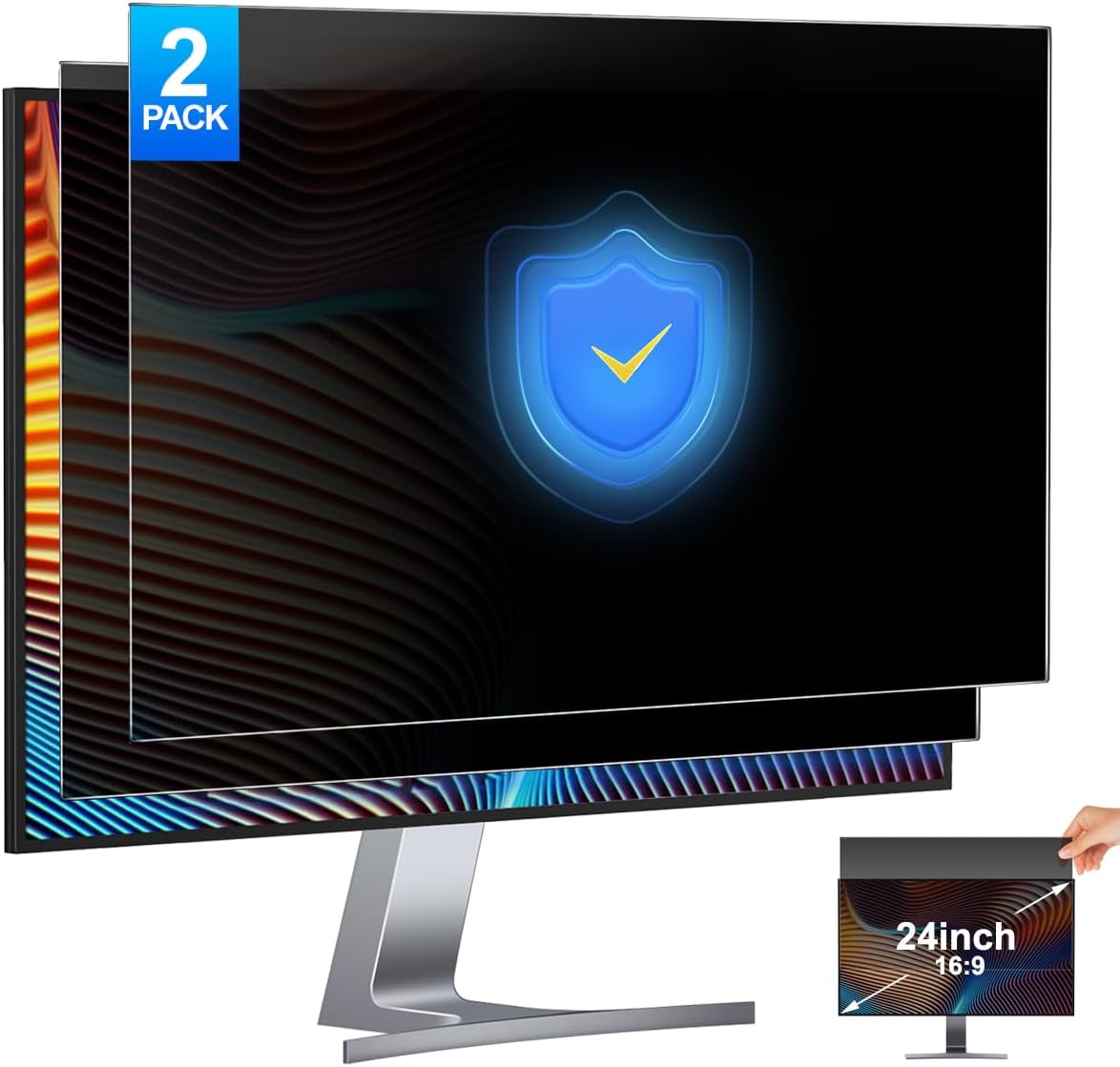 2 Pack 24 Inch Computer Privac - Privacy Filter 2Pack avis et prix