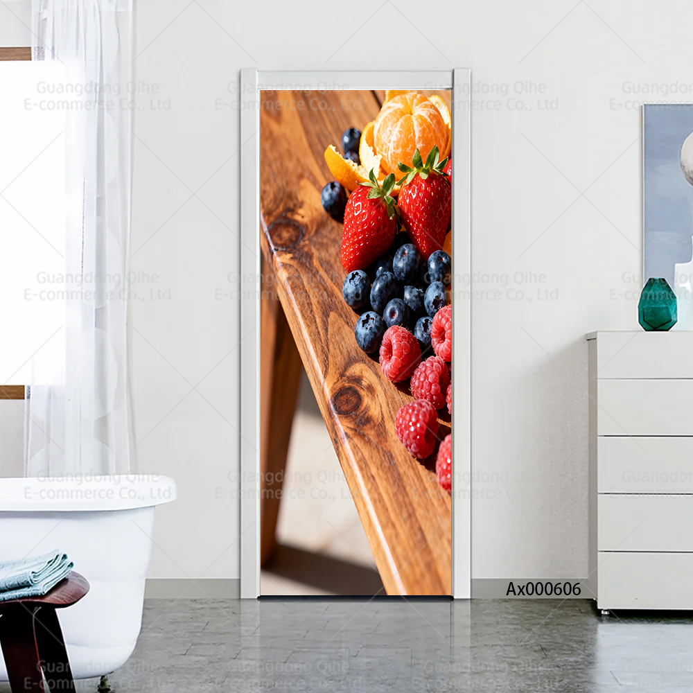 Bright Berry Mix Kitchen Door  - Full Cover Adhesive avis et prix