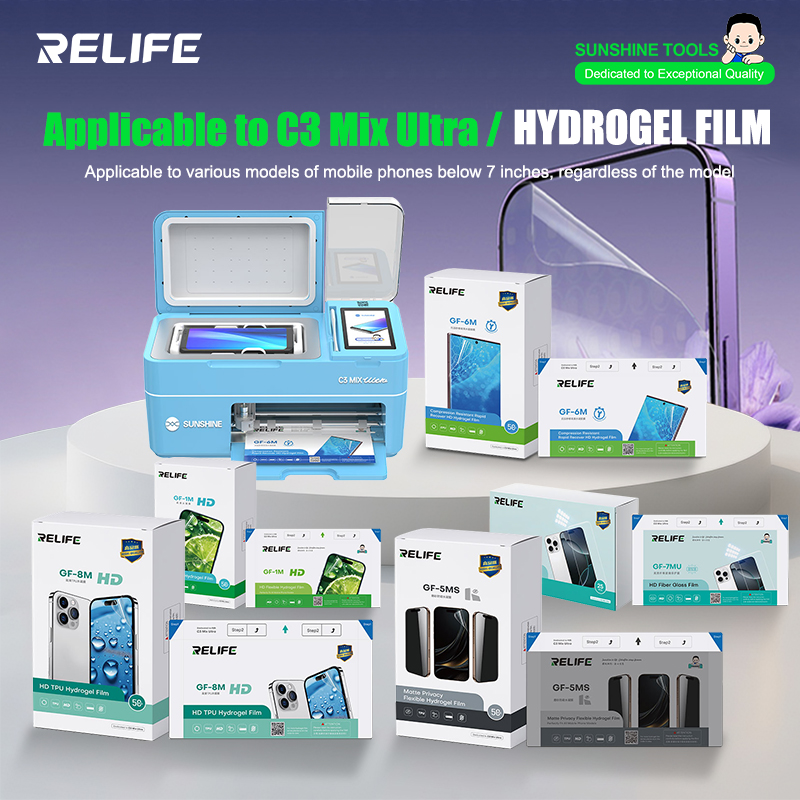 RELIFE GF-1M GF-5MS HD TPH Hyd - Screen Protector Cutter avis et prix