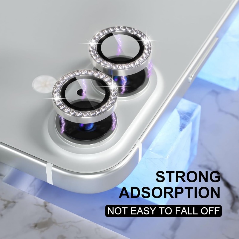 Glitter Camera Lens Protector  - Tempered Glass Screen 9H avis et prix