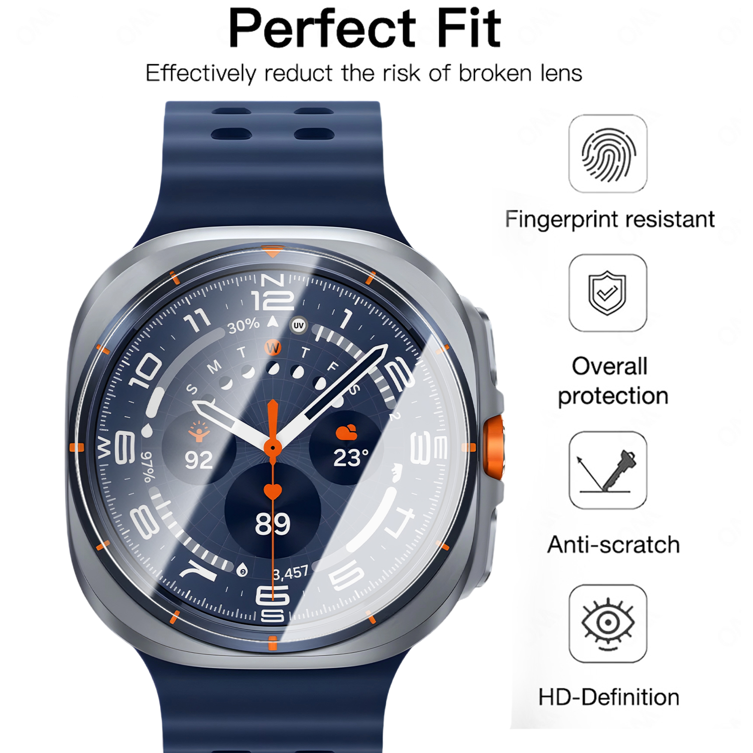 For Samsung Galaxy Watch Ultra - Glass Protector Auto avis et prix