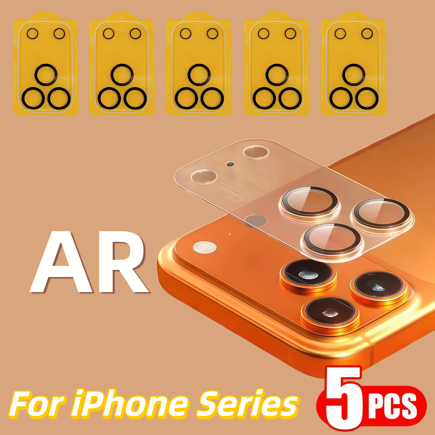 5Pcs For  iPhone 17 Air 16e 16 - Tempered Glass Screen 9H avis et prix