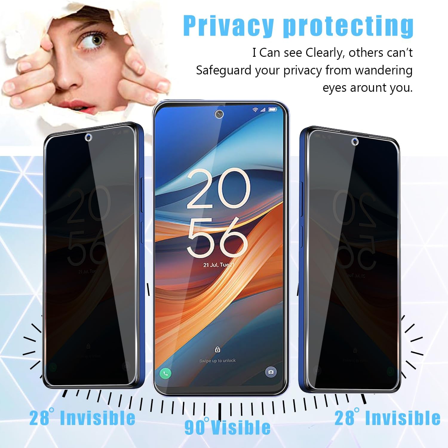 [2 Pack] Fit TCL 50 5G Privacy - Privacy Filter 2Pack avis et prix