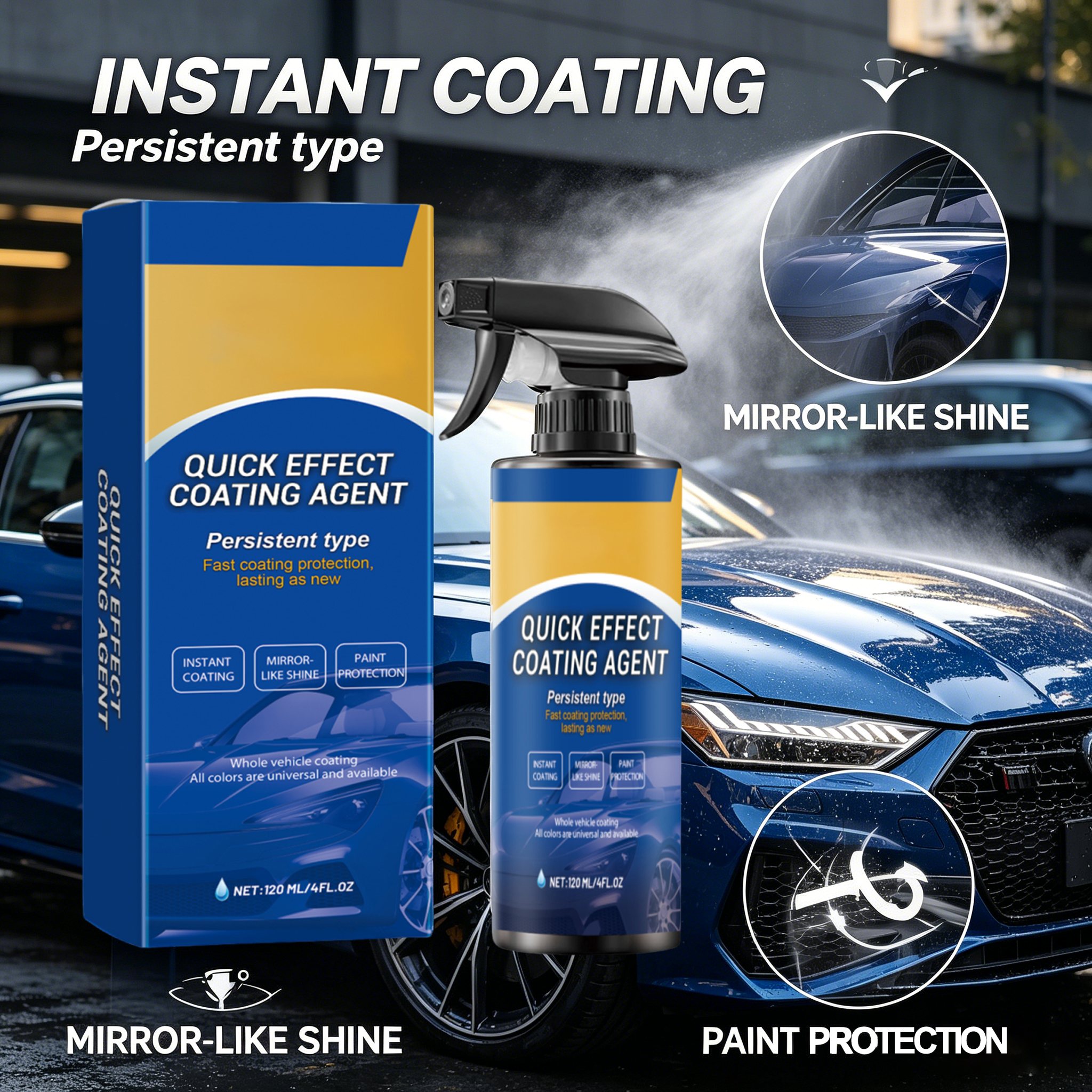 Car Quick Coating Agent Spray  - Nano Liquid Coating avis et prix