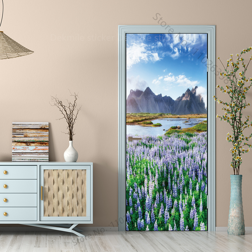 Natural Scenery Beach Waterfal - Full Cover Adhesive avis et prix