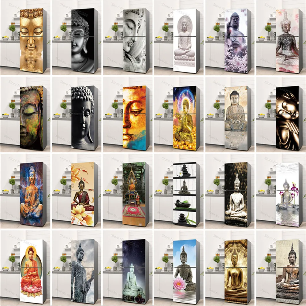 Buddha Art Vinyl Fridge Sticke - Full Cover Adhesive avis et prix