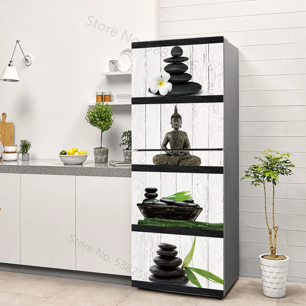 Buddha Art Vinyl Fridge Sticke - Full Cover Adhesive avis et prix