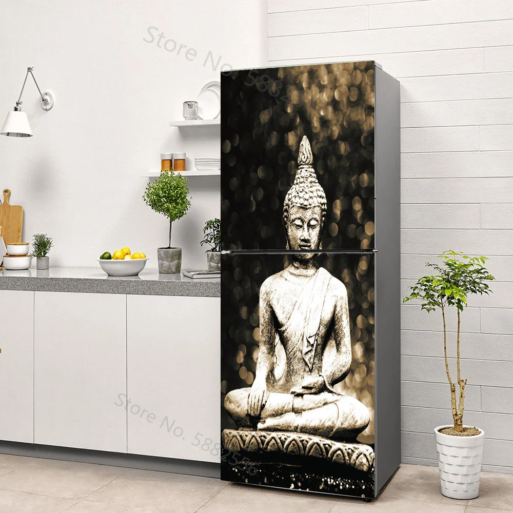 Buddha Art Vinyl Fridge Sticke - Full Cover Adhesive avis et prix