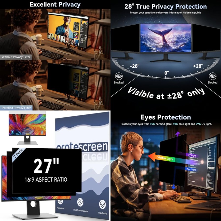 [2 Pack] Computer Privacy Scre - Privacy Filter 2Pack avis et prix