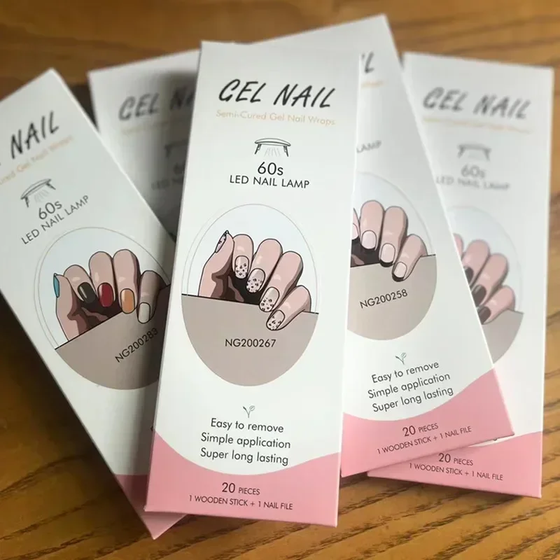 Semi-Cured Gel Nail Strips Pat - Full Cover Adhesive avis et prix