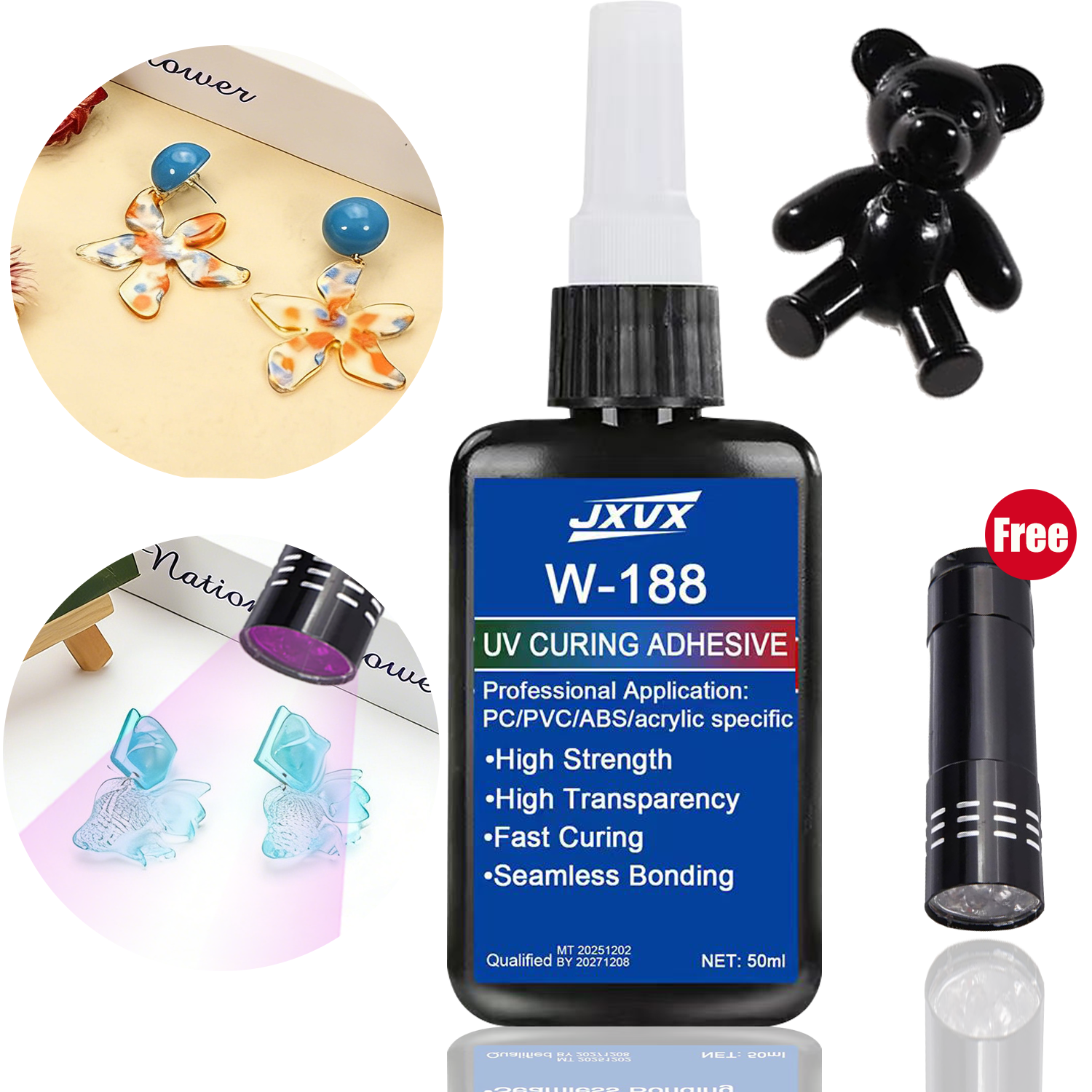 1.76oz UV Resin kits with lamp - Liquid Uv Glue Kit avis et prix