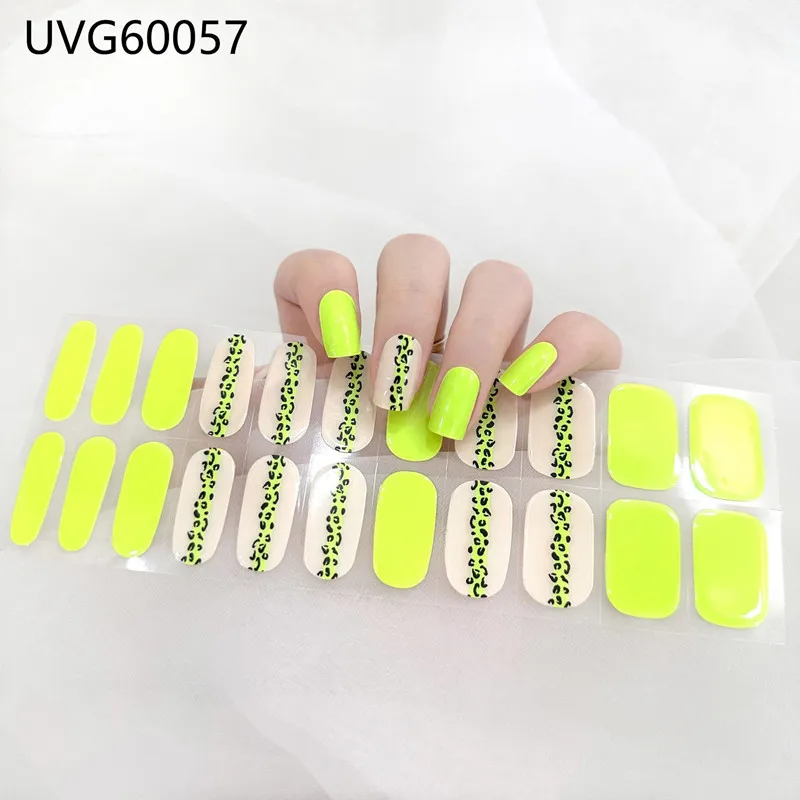 16/18/20Tips Gel Nail Stcikers - Full Cover Adhesive avis et prix