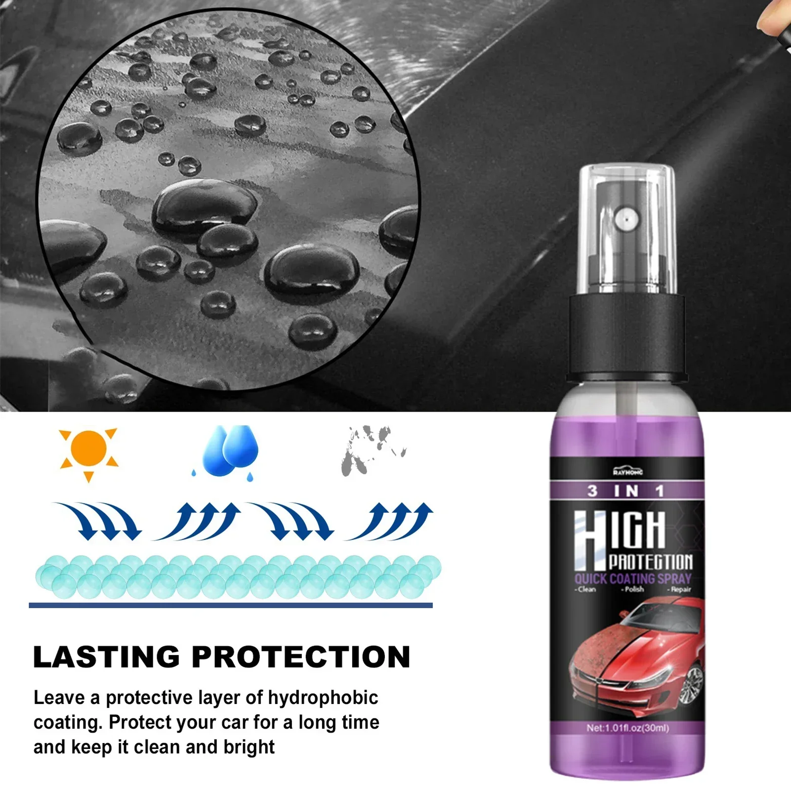 3 In 1 Car Ceramic Nano Coatin - Nano Liquid Coating avis et prix