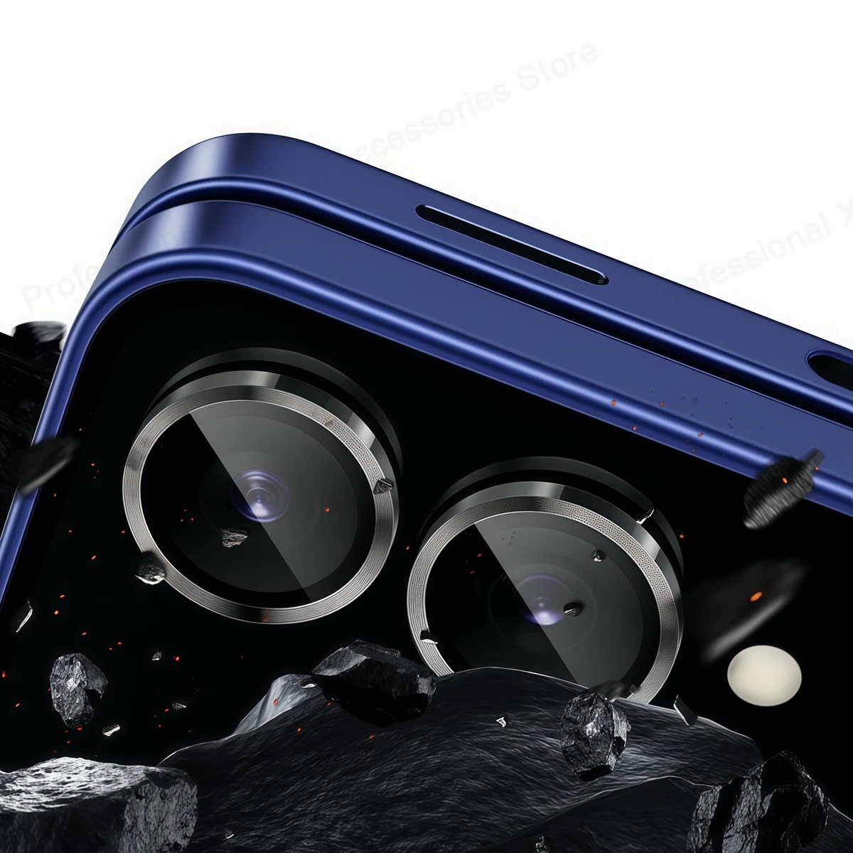 New Camera Metal Ring Protecto - Tempered Glass Screen 9H avis et prix