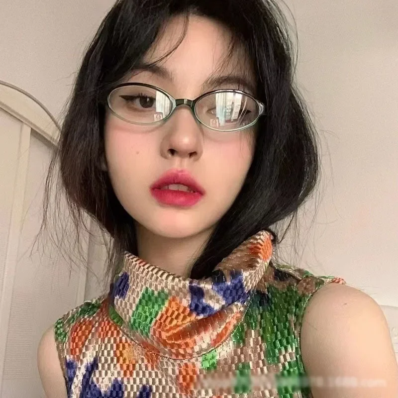 Retro Oval Glasses Women Girls - Anti Blue Light Film avis et prix