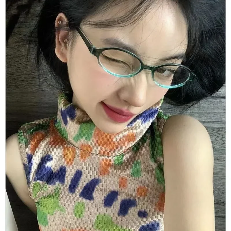 Retro Oval Glasses Women Girls - Anti Blue Light Film avis et prix