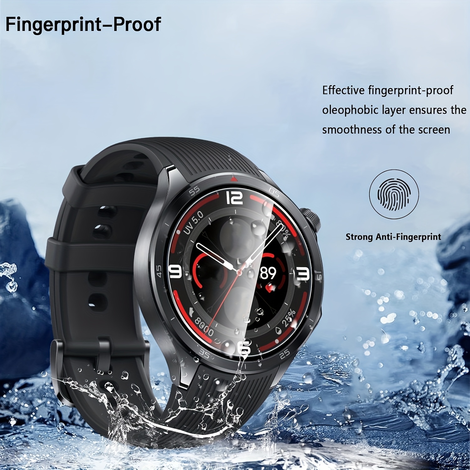 3PCS 9H Tempered Glass Screen  - Smartwatch Screen Film avis et prix