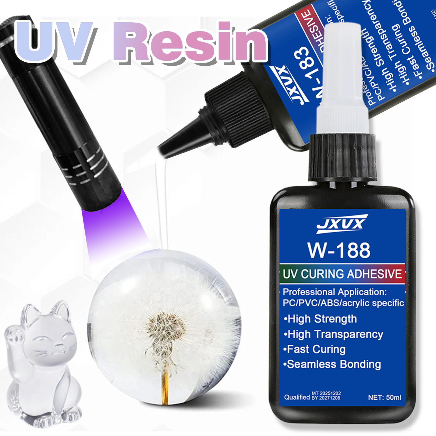50ml UV Resin Kits With Lamp U - Liquid Uv Glue Kit avis et prix